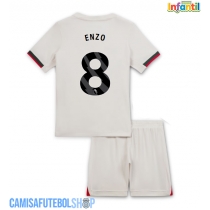 Camisa de time de futebol Chelsea Enzo Fernandez #8 Replicas 2º Equipamento Infantil 2025-26 Manga Curta (+ Calças curtas)